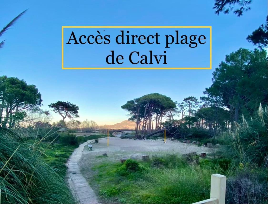 Duplex Calvi Direct Plage 외부 사진